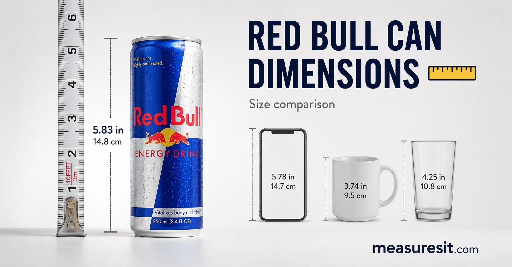 red bull can dimensions