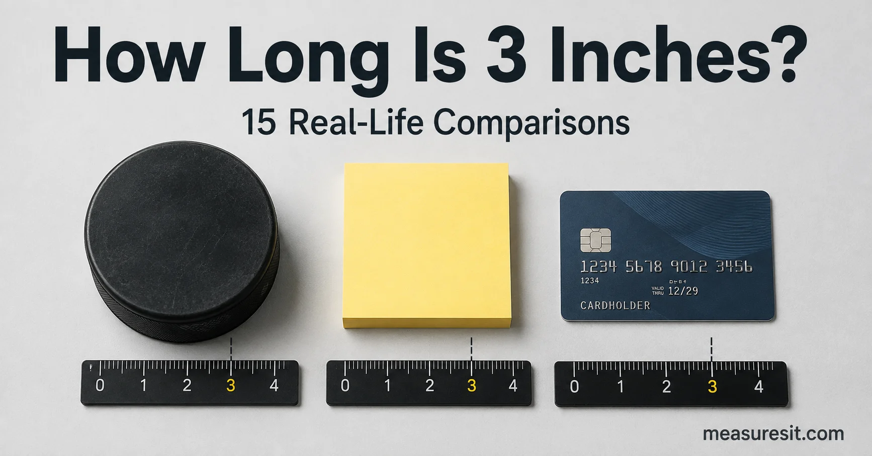 how long is 3 inches