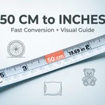 what is 50 cm in inches