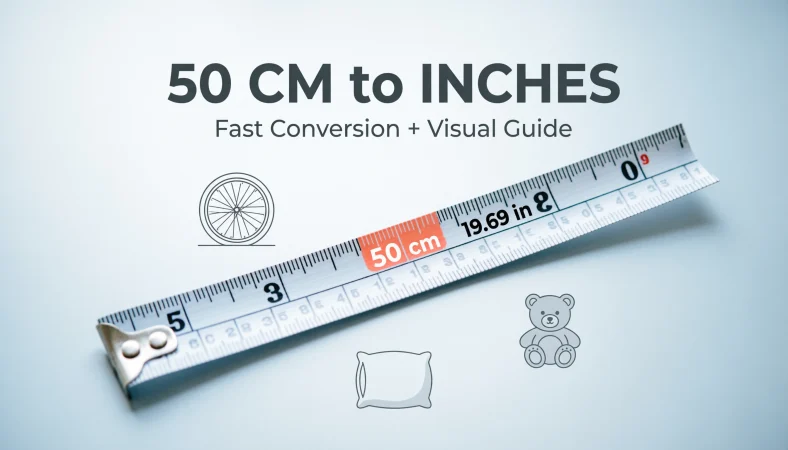 what is 50 cm in inches